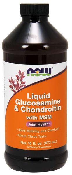 NOW® Foods NOW Glucosamine &amp; Chondroitin with MSM Liquid, 473 ml