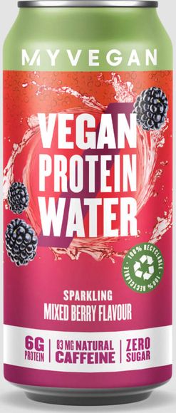 Myvegan  Perlivá proteinová voda vhodná pro vegany - 6 x 330ml - Berry mix