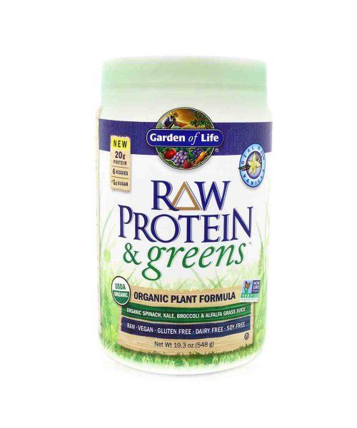 Garden of Life - RAW Protein &amp; Greens Organic - vanilka 548g