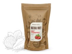 Protein&Co. Natural Whey 1 kg Příchuť 1: Dried strawberries, Množství: 1000g