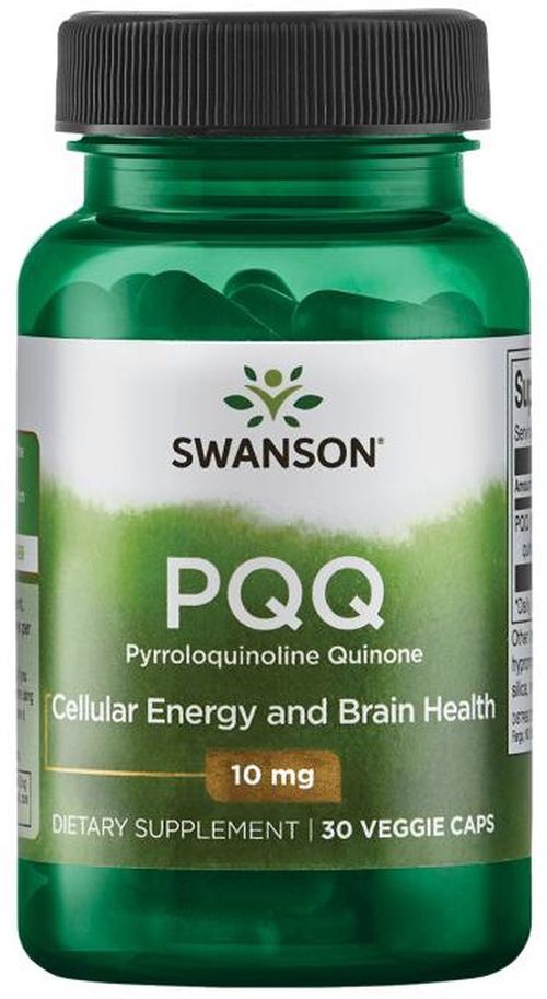 Swanson PQQ Pyrroloquinoline Quinone, 10 mg, 30 rostlinných kapslí