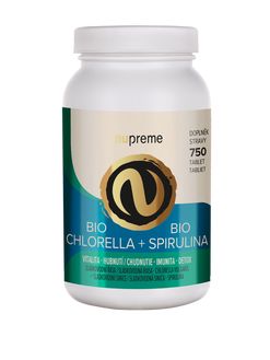 Chlorella + Spirulina 750 tbl. BIO NUPREME