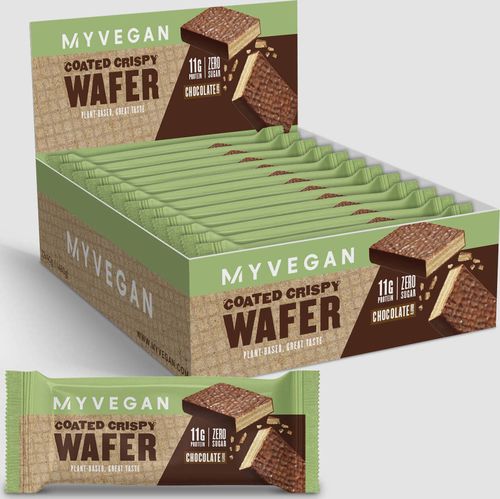 Myvegan  Veganská oplatka Coated Crispy Wafer - 12x40g - Čokoláda