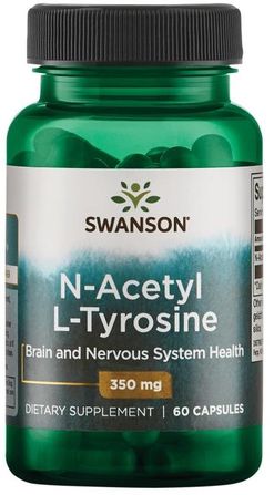 Swanson N-Acetyl L-Tyrosine, 350 mg, 60 kapslí