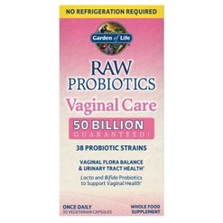 Garden of life Raw Probiotics vaginal care (probiotika pro ženy, vaginální péče), 50 mld. CFU, 38 kmenů, 30 rostlinných kapslí