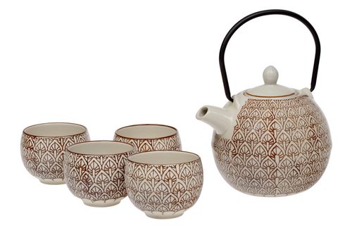 Oxalis Fatima - porcelánová čajová souprava