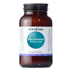 Viridian Myo-Inositol &amp; Folic Acid 120g (Myo-Inositol s kyselinou listovou)
