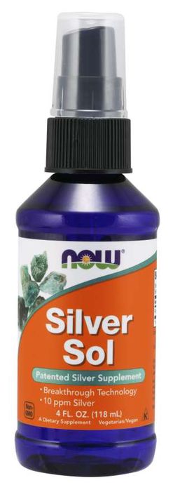 NOW® Foods NOW Silver sol (koloidní stříbro), 10ppm, 118 ml