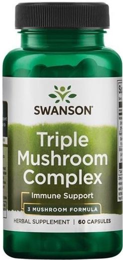 Swanson Triple Mushroom Standardized Complex, 60 kapslí