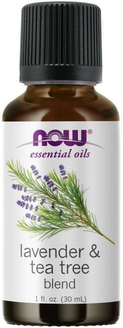 NOW® Foods NOW Essential Oil, Lavender &amp; Tea Tree Oil (éterický levandulový + tea tree olej), 30 ml