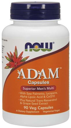 NOW® Foods NOW Multi Vitamins Adam, Men’s Superior, 90 rostlinných kapslí