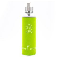 NATU - Skleněná lahev v zeleném termo obalu, 550ml