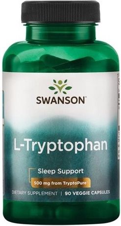 Swanson L-Tryptophan 500mg, 60 rostlinných kapslí