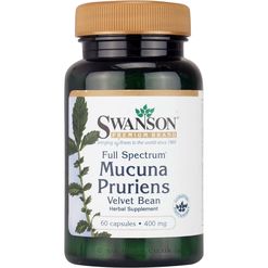 Swanson Full Spectrum Mucuna Pruriens, 400 mg, 60 kapslí