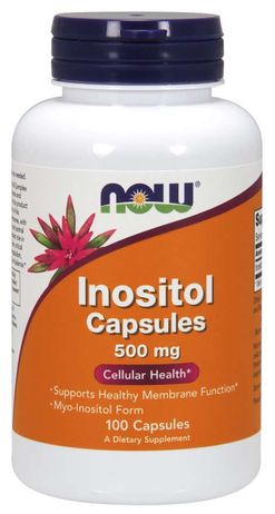NOW® Foods NOW Inositol, 500 mg, 100 kapslí