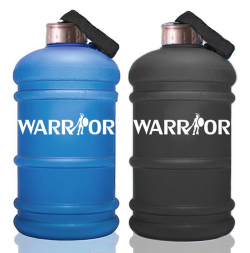 Hydrator - Kanystr na vodu Warrior 2,2l s matným povrchem černá BLACK