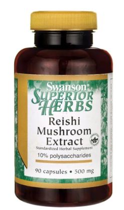 Swanson Reishi Mushroom Extrakt, 500 mg, 90 kapslí
