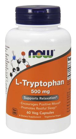 NOW® Foods NOW L-Tryptophan 500mg 60 rostlinných kapslí