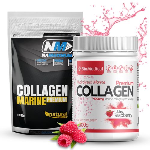 Collagen Premium - Hydrolyzovaný rybí kolagen 300g Juicy Raspberry