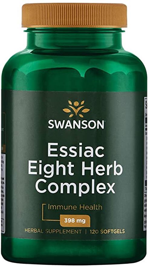 Swanson Essiac Eight Herb Complex, 398 mg, 120 softgelových kapslí