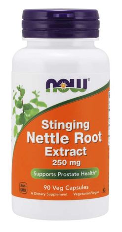 NOW® Foods NOW Stinging Nettle Root (Exktrakt z kořene kopřivy), 250 mg, 90 rostlinných kapslí