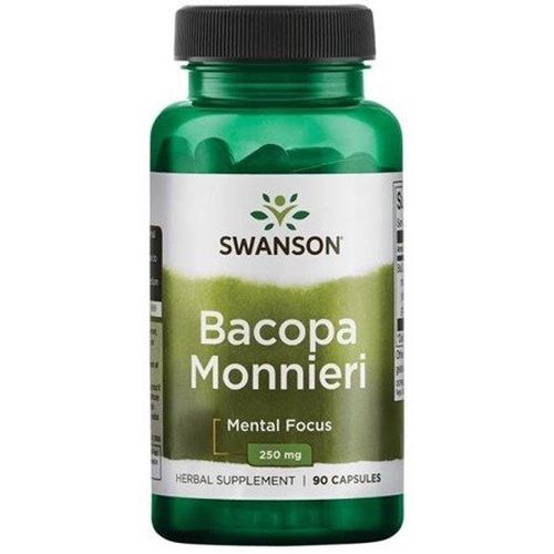 Swanson Bacopa Monnieri, 250 mg, 90 kapslí