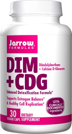 Jarrow Formulas Jarrow DIM + CDG (diindolylmetan + D-glukarát vápenatý), 30 rostlinných kapslí