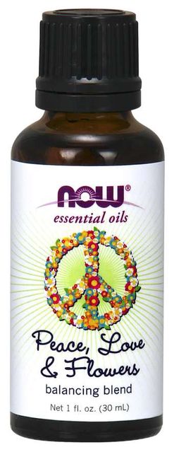 NOW® Foods NOW Essential Oil, Peace, Love &amp; Flowers oil blend (éterický olej směs míru, lásky a květin), 30 ml