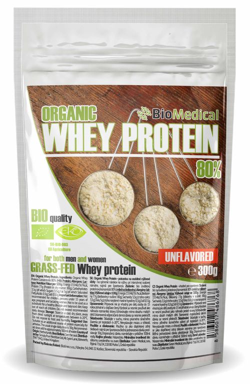 Organic Whey Protein - Bio syrovátkový protein Natural 300g