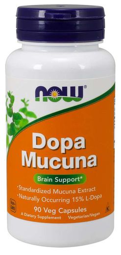 NOW® Foods NOW DOPA Mucuna, 90 rostlinných kapslí