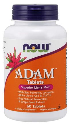 NOW® Foods NOW Multi Vitamins Adam, Men’s Superior, 60 tablet