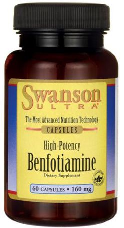 Swanson Benfotiamine, 160 mg, 60 kapslí