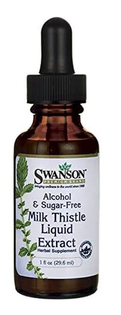 Swanson Milk Thistle (Ostropestřec) - liquid extract, 29 ml, bez cukru a alkoholu