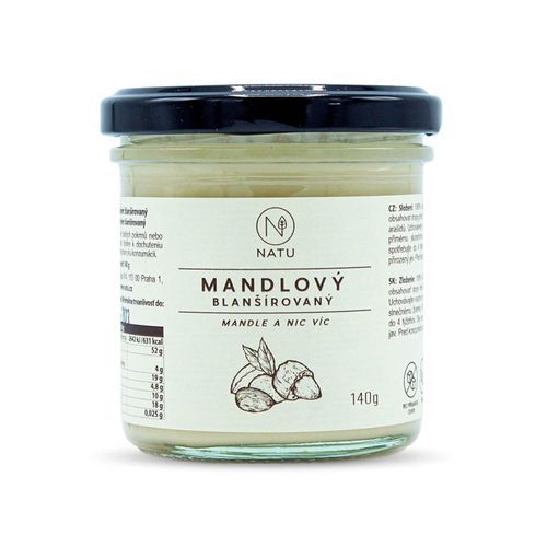 Natu - Mandlový krém blanšírovaný, 140 g