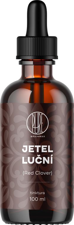 BrainMax Pure Jetel luční (Red Clover) tinktura 1:1, 100 ml