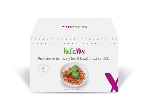 KetoMix Balíček proteinové fusilli a rajčatová omáčka (4 porce)