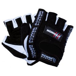 Fitness rukavice WORKOUT (POWER SYSTEM) Barva: Černá, Velikost: M