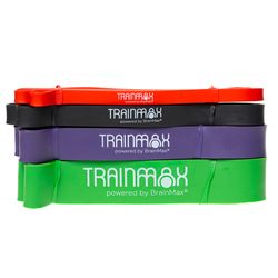 TrainMax odporové gumy, 4 ks Set gum k posilování celého těla