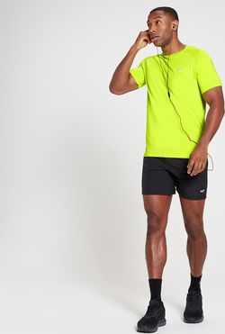 MP  MP pánské tričko s krátkým rukávem Run Graphic Training – zářivě limetové - XXXL