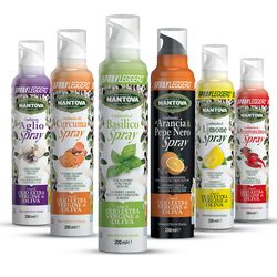 Ochucený, Extra panenský olivový olej ve spreji 200ml Česnek