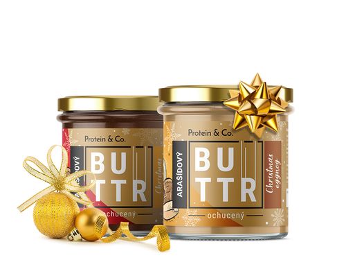 Protein&Co. Arašídový krém CHRISTMAS GINGERBREAD 330 g