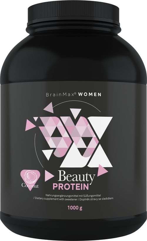 BrainMax Women Beauty Protein, protein pro ženy s kolagenem, keratinem a vitamíny, 1000 g