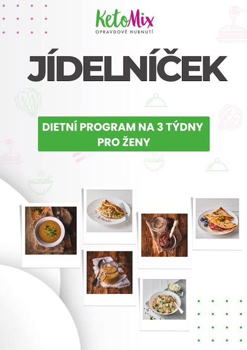 KetoMix Jídelníček k Dietnímu programu na 3 týdny pro ženy