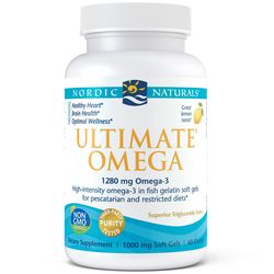 Nordic Naturals Ultimate Omega 1280 mg, Citron, 60 rybích softgelových kapslí