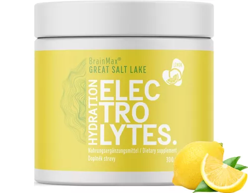 BrainMax Hydration Electrolytes, hydratační elektrolyty, citron