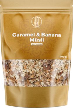 BrainMax Pure Müsli, Karamel a Banán, 400 g
