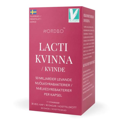 Nordbo - Lacti Kvinna (probiotika pro ženy), 30 kapslí