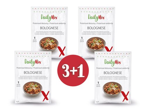 DailyMix Proteinové těstoviny Bolognese 3+1 zdarma