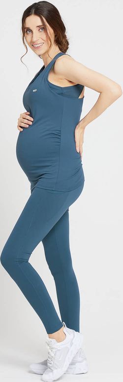 MP  MP dámské těhotenské tričko bez rukávů Power – šedomodré - XL