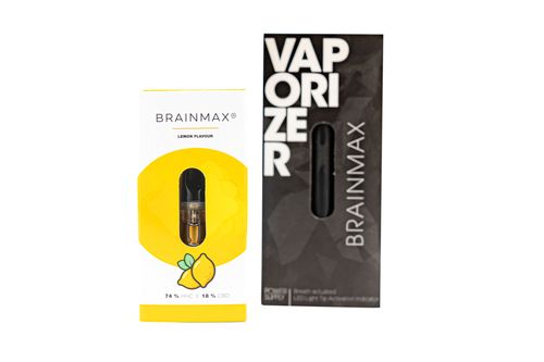 BrainMax HáHáCé PEN, Vaporizér, Lemon + náplň